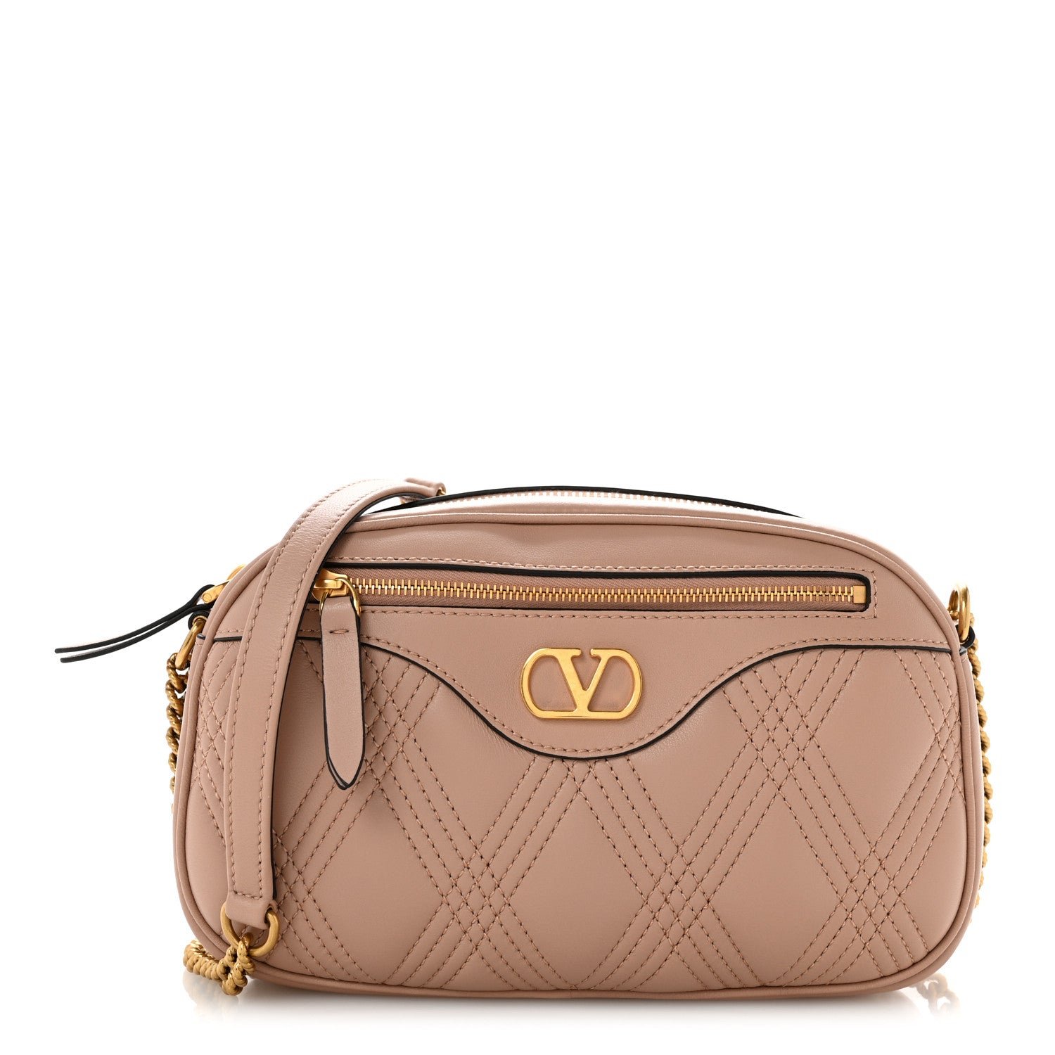 Valentino Garavani Valentino Garavani Nappa Medium Quiltie 67 Shoulder Bag Poudre