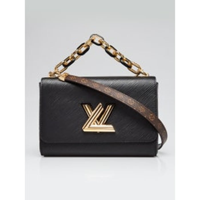 Louis Vuitton Louis Vuitton Black Epi Leather Slim Twist MM Bag