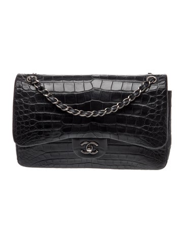 Alligator Jumbo Classic Double Flap Bag