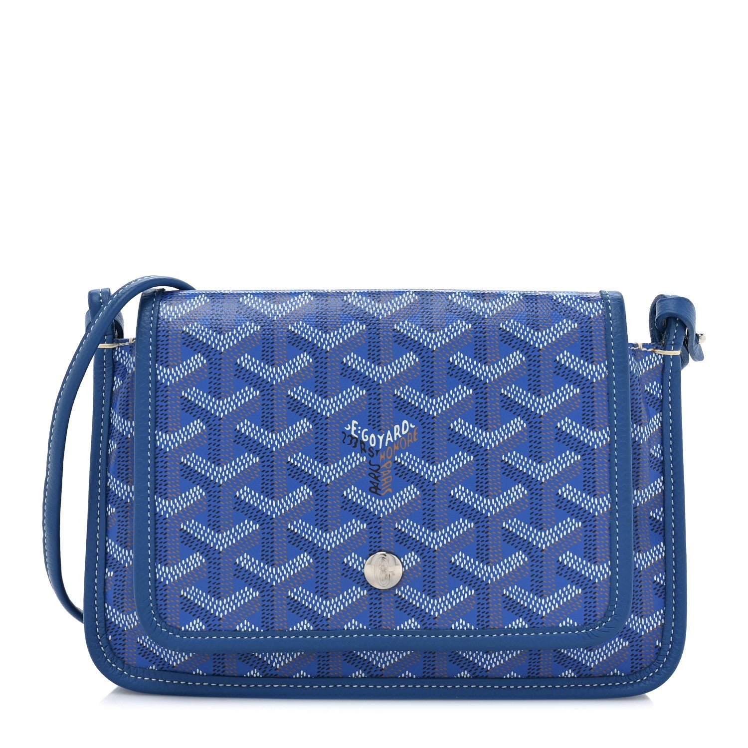 Goyard Goyardine Plumet Wallet Clutch Sky Blue