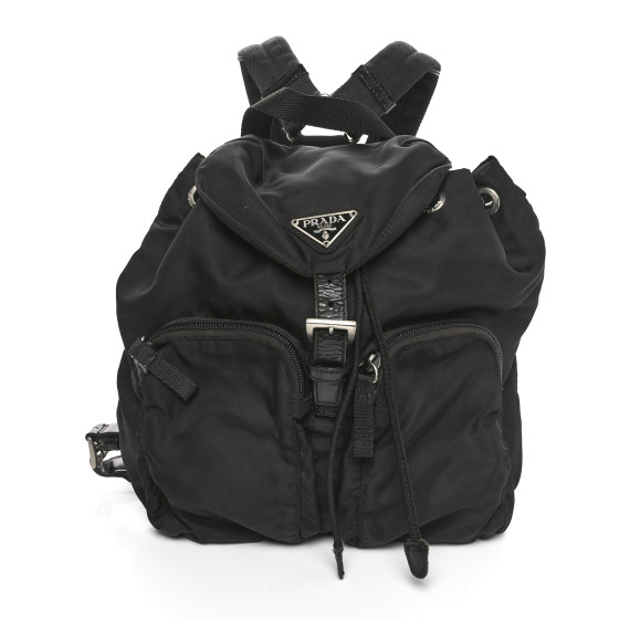 Prada Tessuto Nylon Vela Small Backpack Black