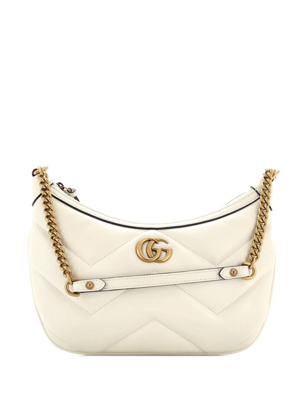 GG Marmont Chain Moon Matelasse Leather Small hobo bag