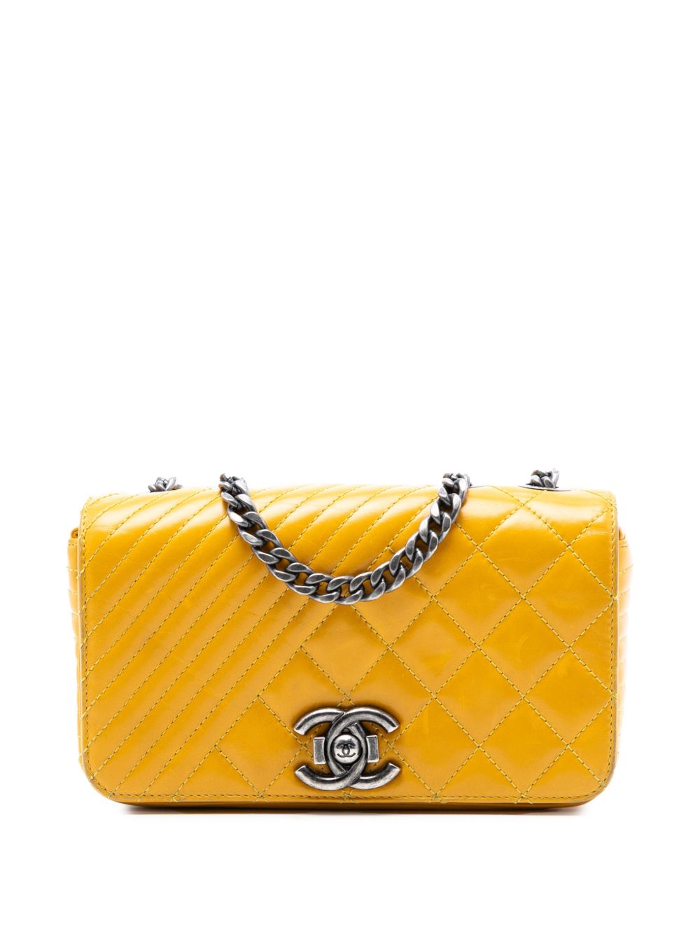 2014-2015 Small Glazed Calfskin Coco Boy Flap shoulder bag
