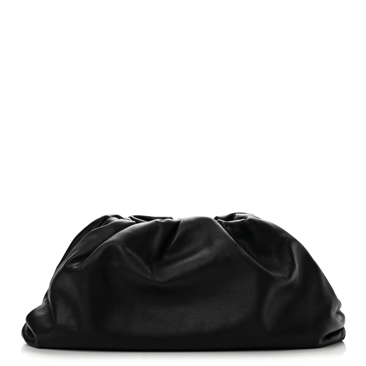 Bottega Veneta Smooth Butter Calf The Pouch Oversized Clutch Black