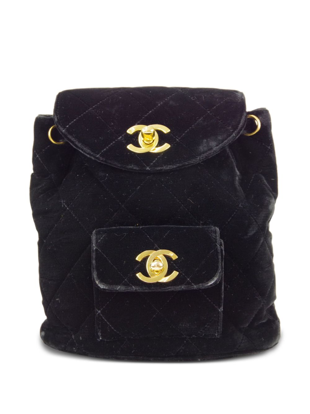 1990-2000s mini Duma velvet backpack