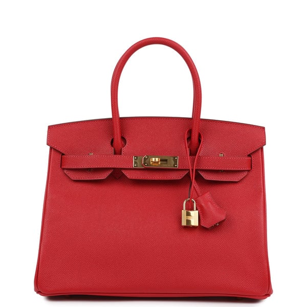 Hermes Hermes Special Order (HSS) Birkin 30 Rouge Casaque Epsom Gold Hardware