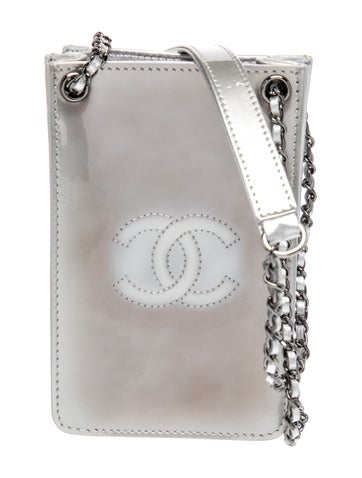 Patent CC Phone Holder Crossbody