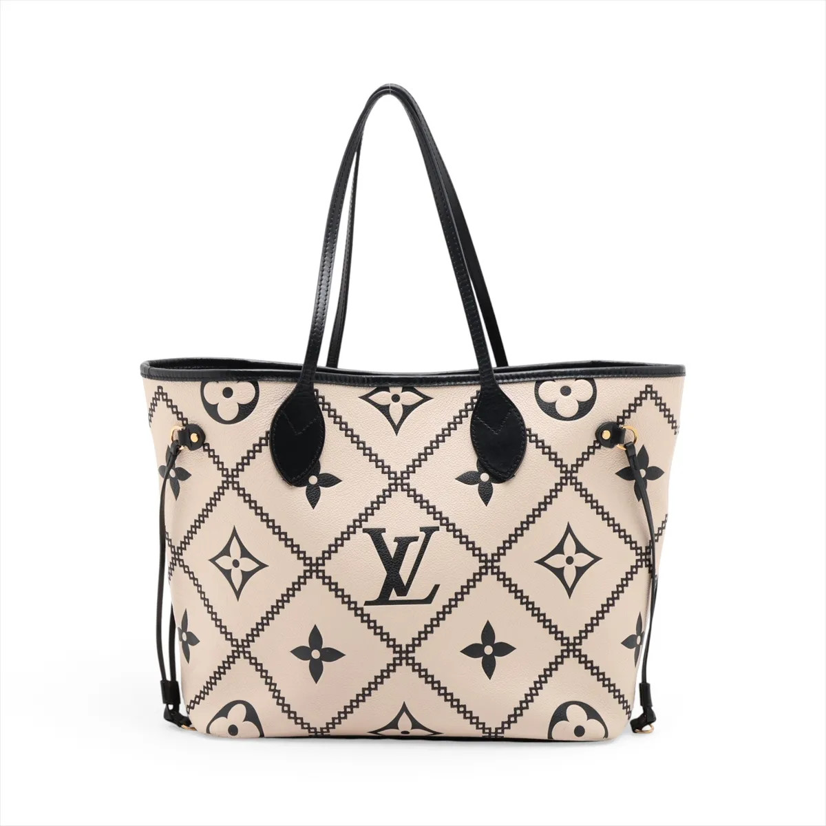 Louis Vuitton Monogram Empreinte Neverfull MM M46039 Beige There was an RFID res