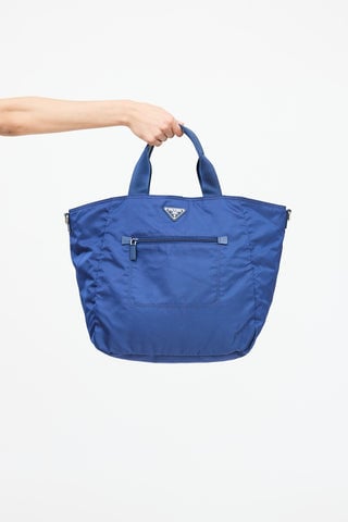 Nylon Tessuto Shopping Tote Bag