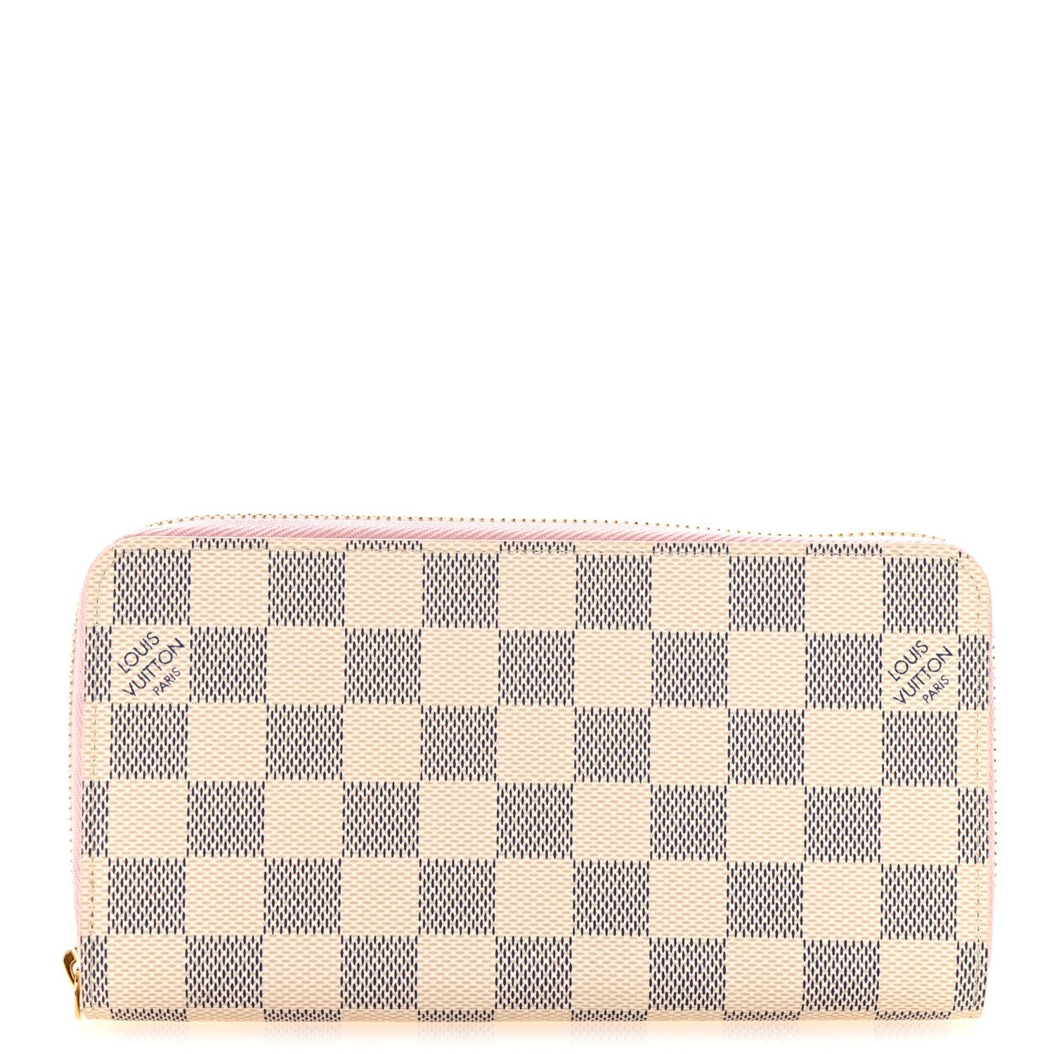 Louis Vuitton Damier Azur Zippy Wallet Rose Ballerine