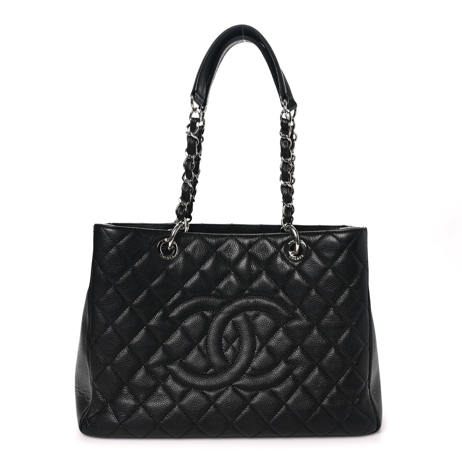 Chanel Caviar Quilted Grand Shopping Tote GST Black
