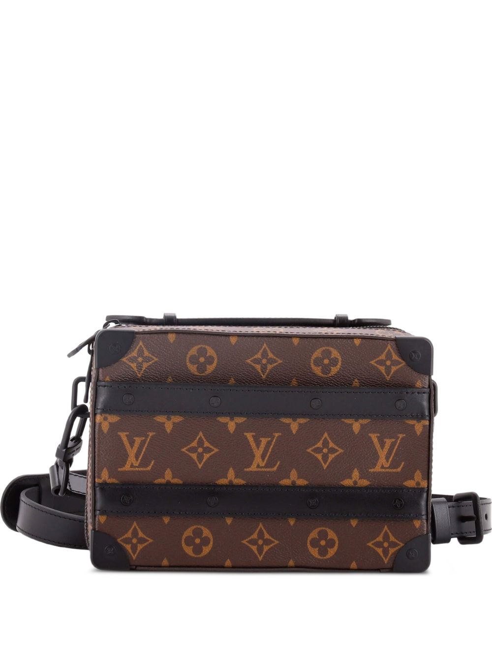 Handle Soft Trunk Bag Macassar Monogram Canvas crossbody bag