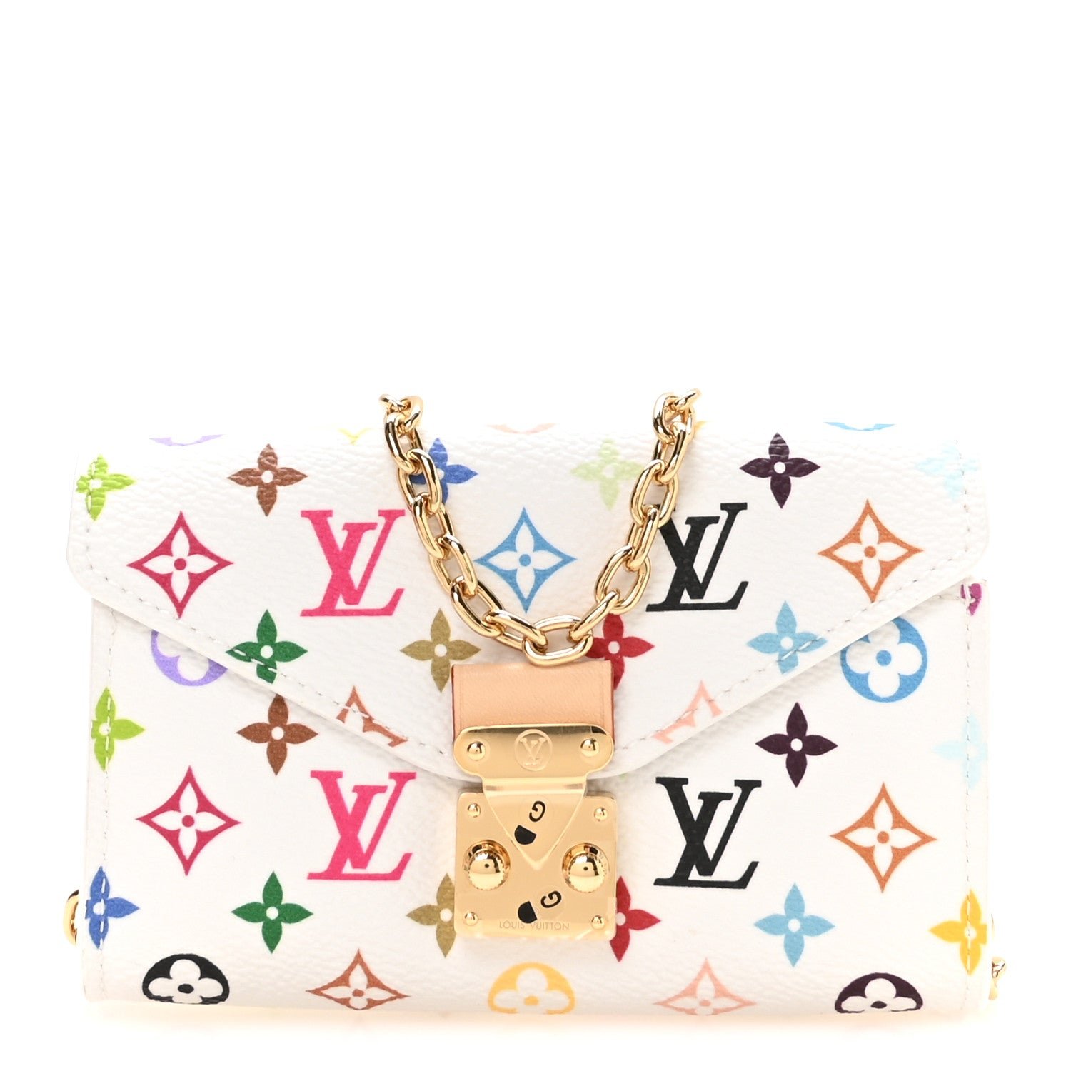 Louis Vuitton LV X TM Monogram Multicolor Pouch Metis Belt White