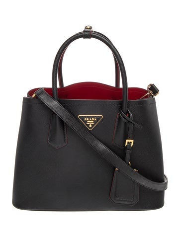 Saffiano Cuir Leather Top Handle Bag