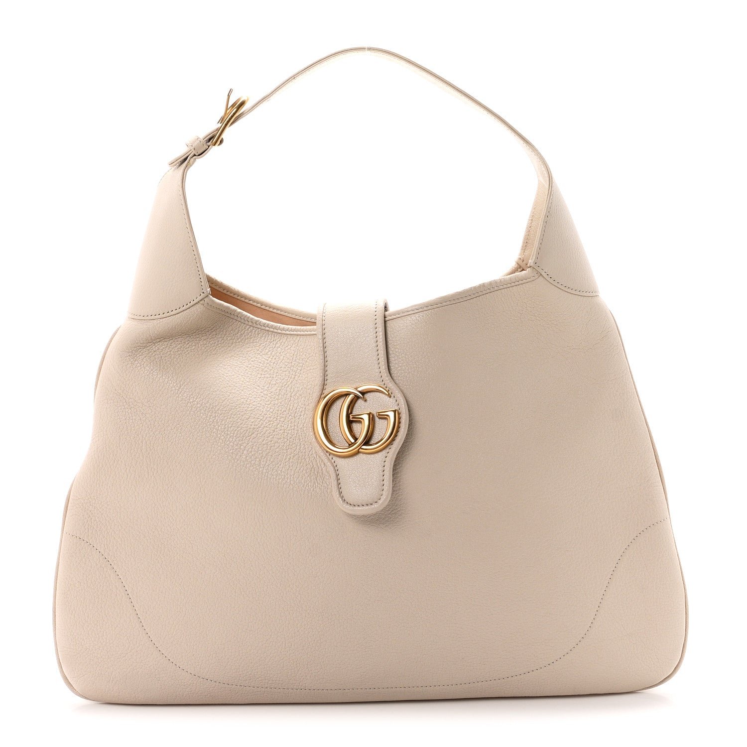 Gucci Goatskin Large Aphrodite Shoulder Bag Mystic White