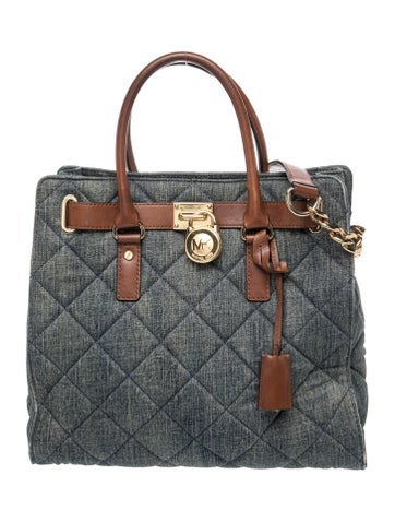 Denim Top Handle Bag