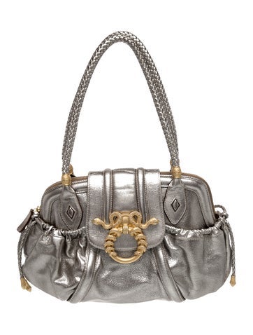 Judith Leiber Leather Top Handle Bag