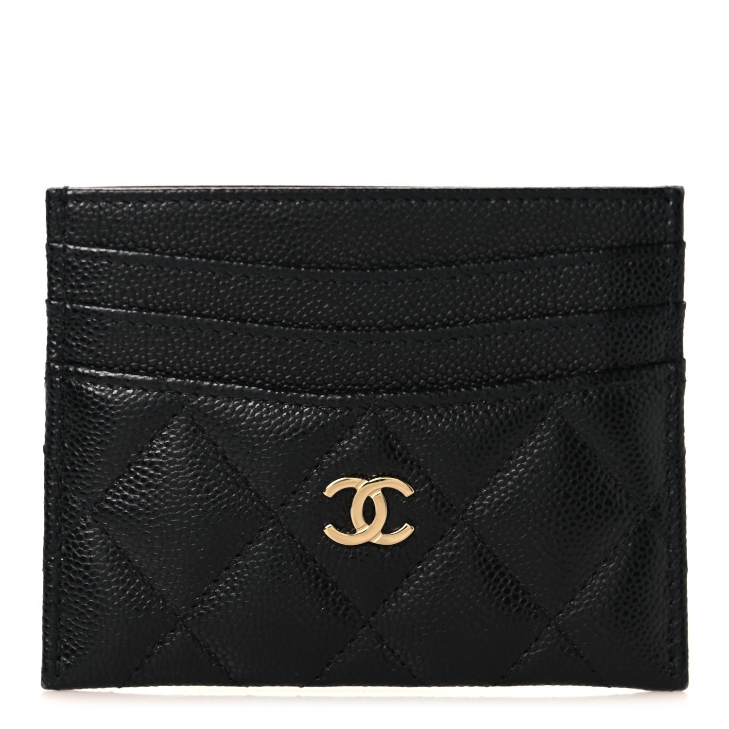 Chanel Caviar Quilted Multi Card Holder Black