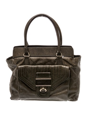 Leather Top Handle Bag
