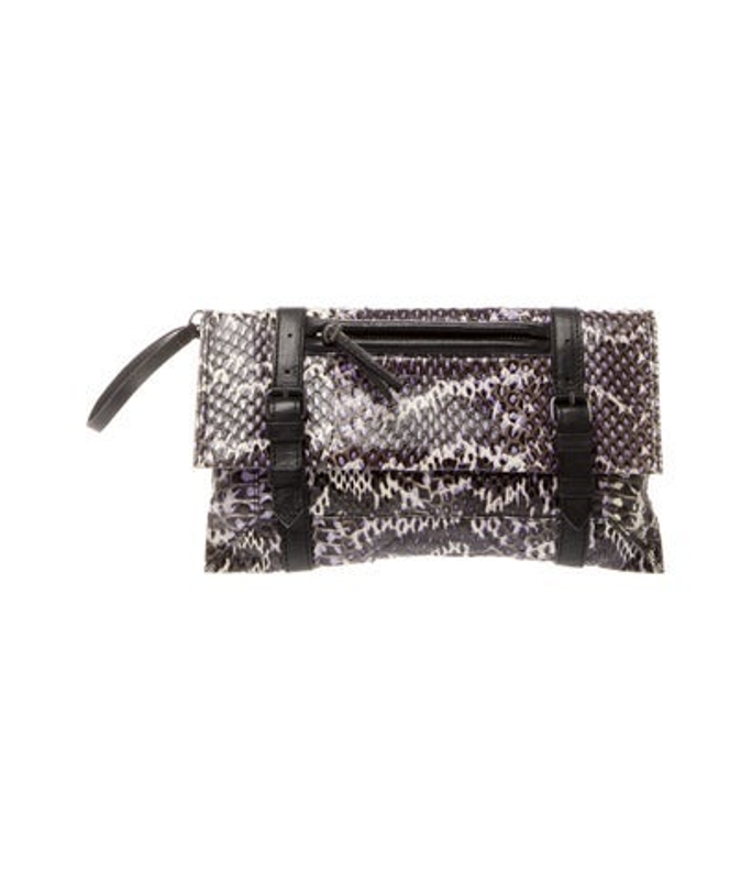 Jerome Dreyfuss Dreyfuss Snakeskin Clutch