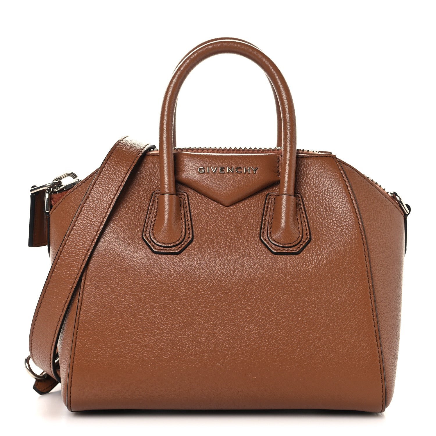 Givenchy Sugar Goatskin Mini Antigona Caramel