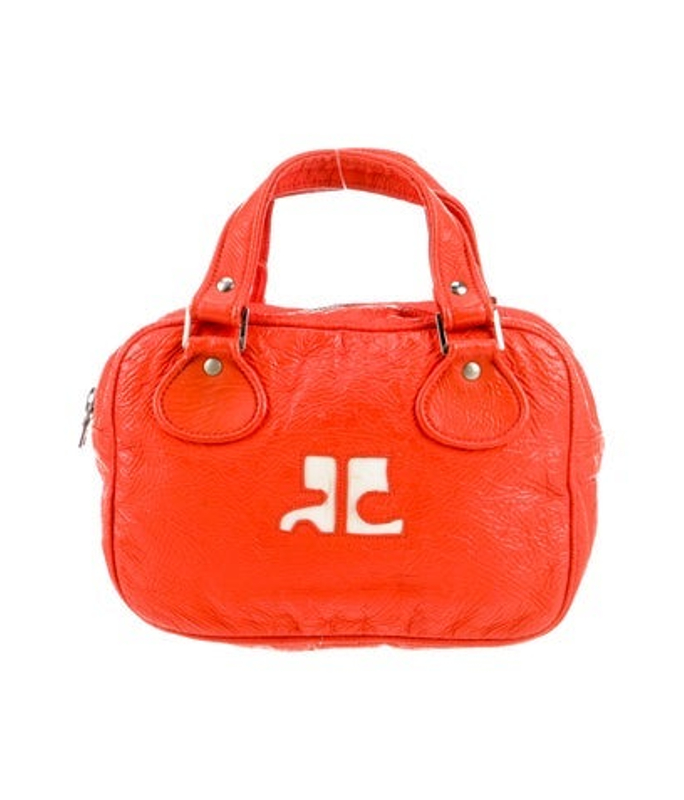 Courreges Leather Top Handle Bag