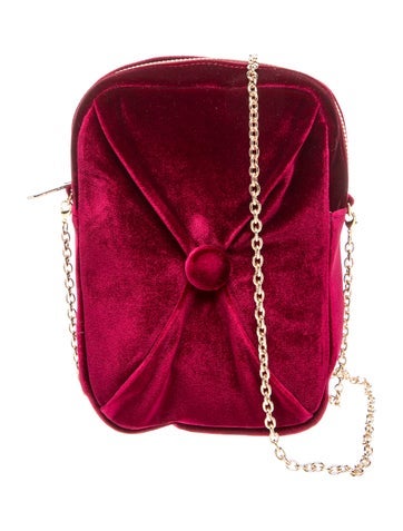 Badgley Mischka Velvet Crossbody Bag
