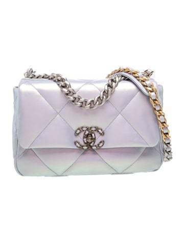 Medium Iridescent 19 Flap Bag