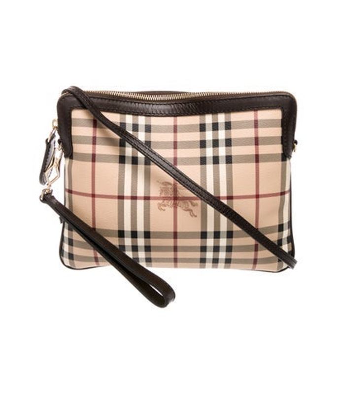 Burberry Haymarket Check Haymarket Lengham Ipad Crossbody