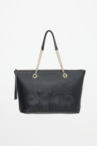 Leather Logo Allegra Tote Bag