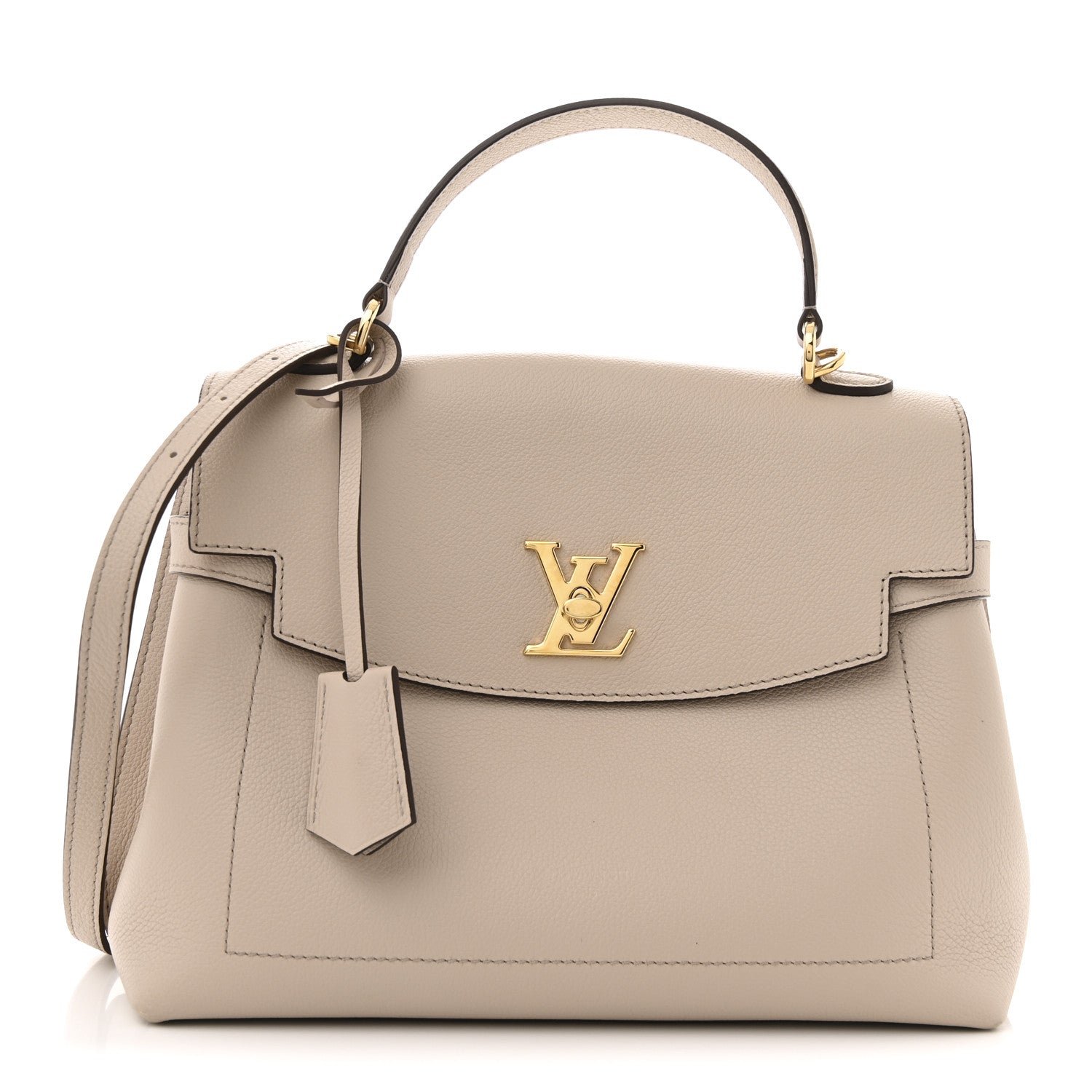 Louis Vuitton Soft Calfskin Lockme Ever MM Greige