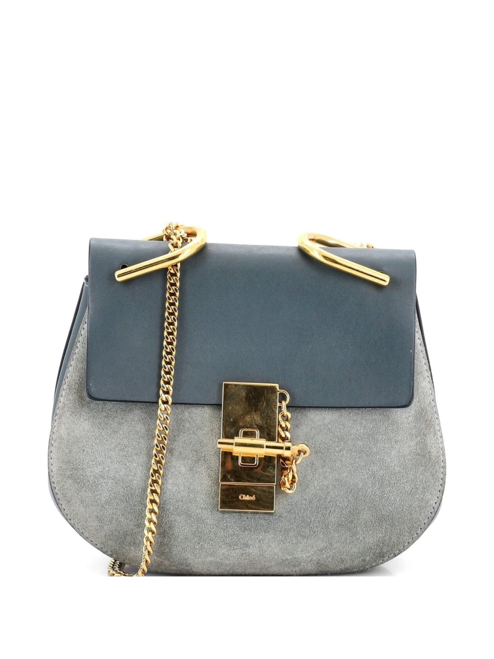 Drew Leather and Suede Mini crossbody bag