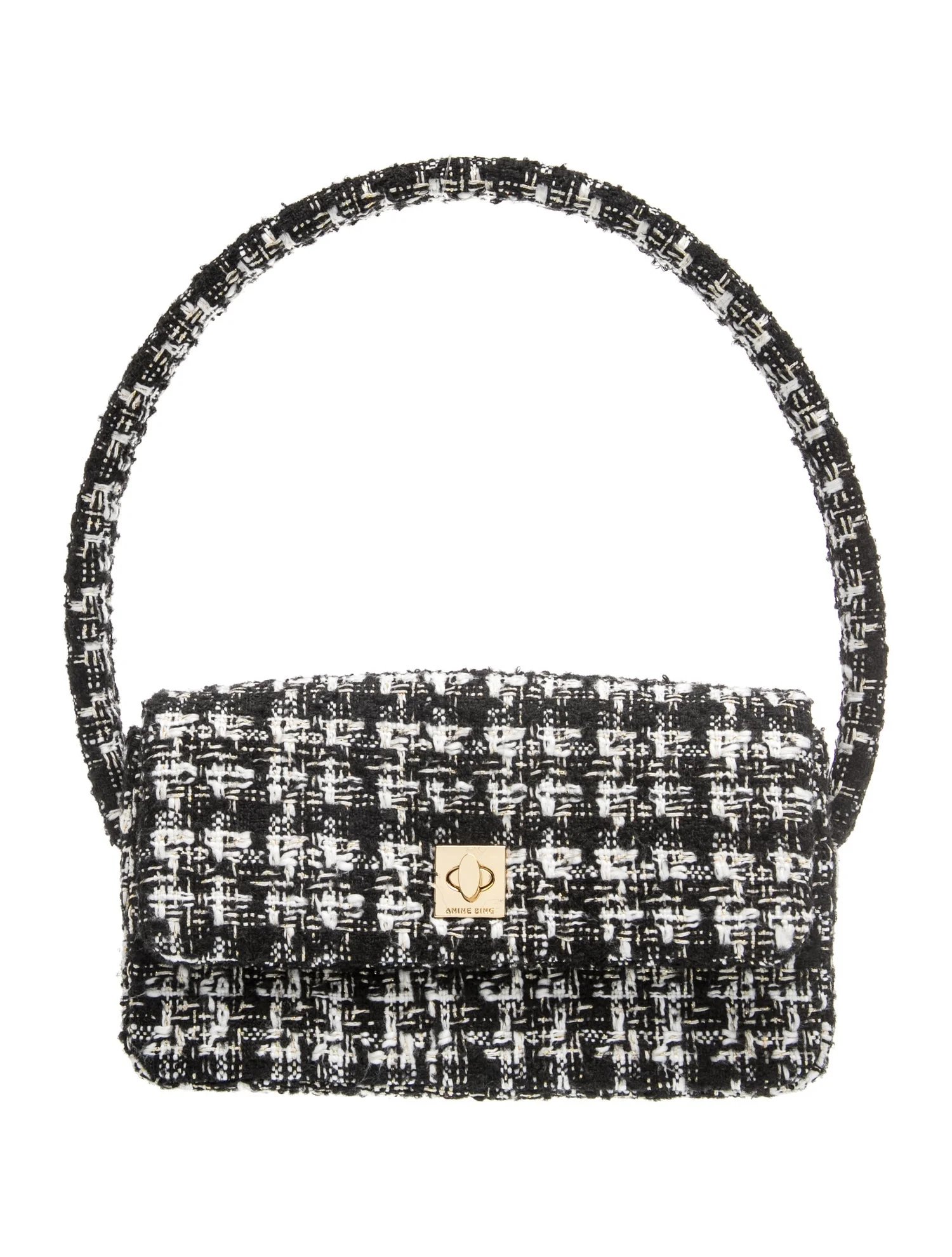 Anine Bing Tweed Shoulder Bag