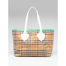 Burberry Burberry Check Canvas Reversible Large Tote Bag