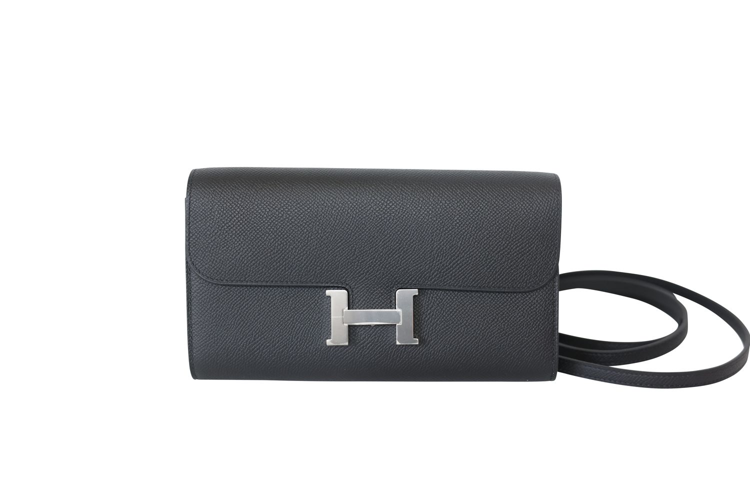 Hermes Hermes Constance To Go, Black Epsom Leather With Palladium Hardware, New in Box WA001