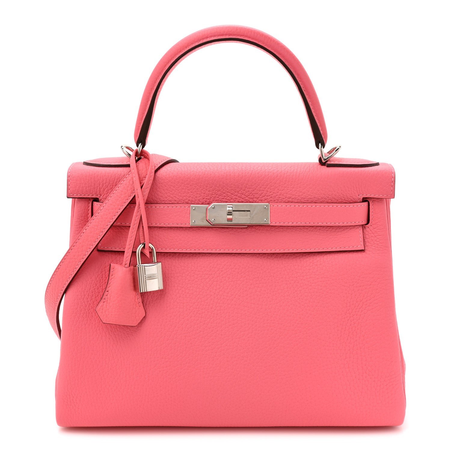 Hermes Taurillon Clemence Kelly Retourne 28 Rose Azalee