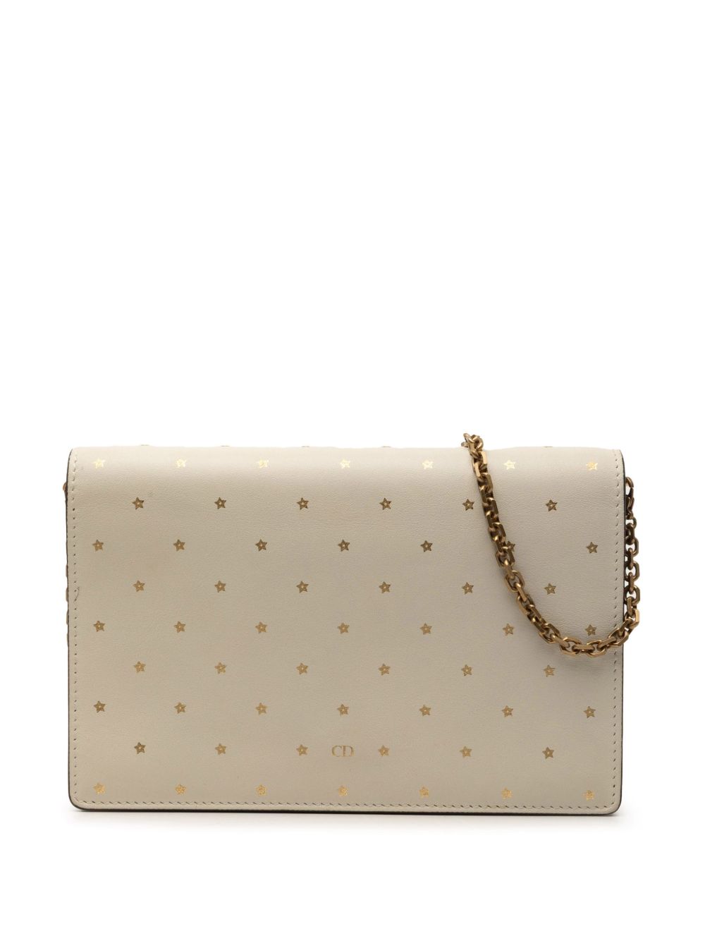 Dior 2017 Stars Printed Calfskin Wallet on Chain crossbody bag