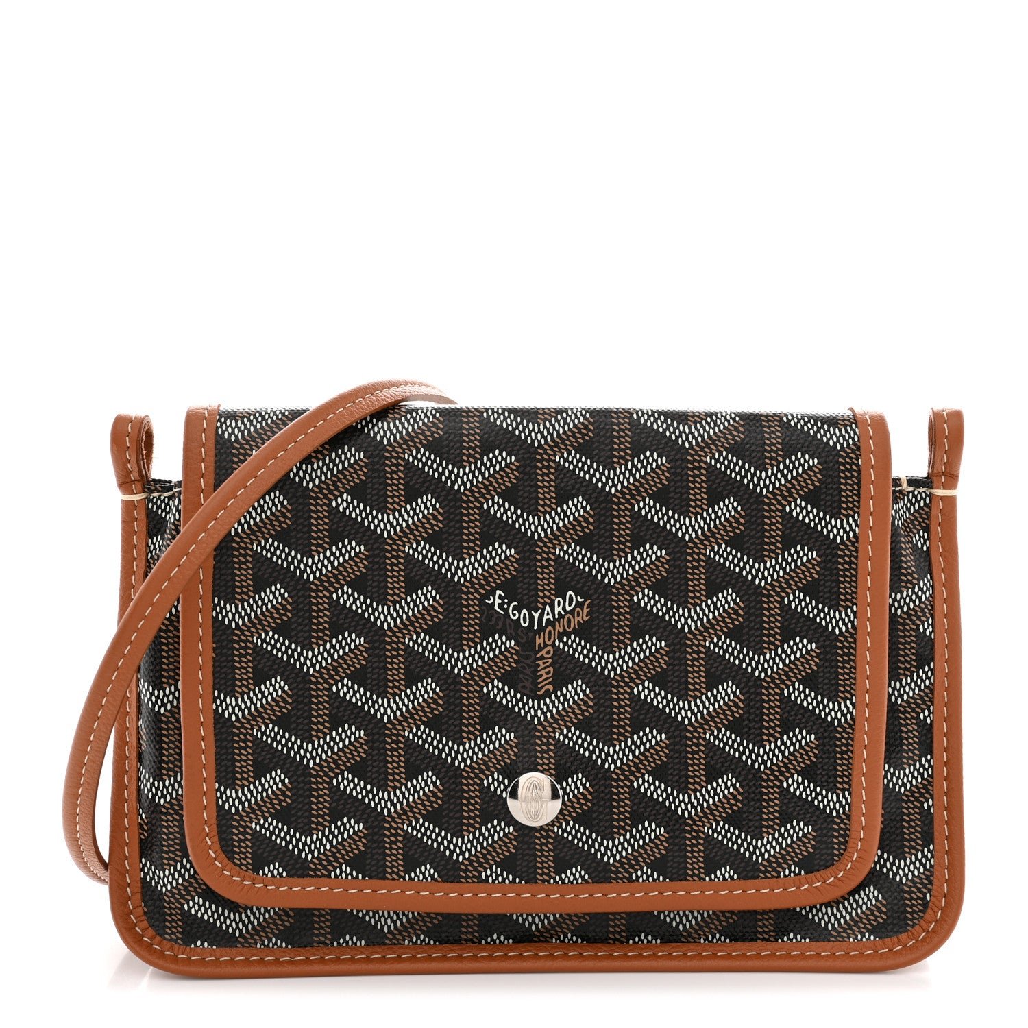 Goyard Goyardine Plumet Wallet Clutch Black Gold