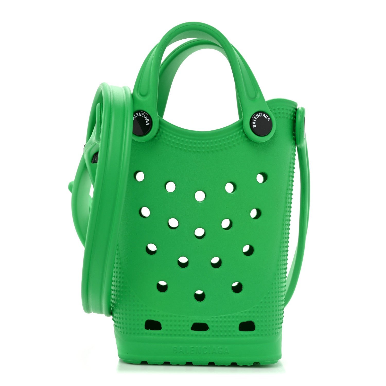 Balenciaga X CROCS Rubber Phone Holder with Strap Green