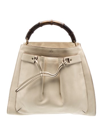 Bamboo Top Handle Bag Vintage