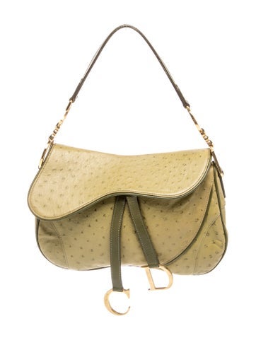 Dior Ostrich Shoulder Bag