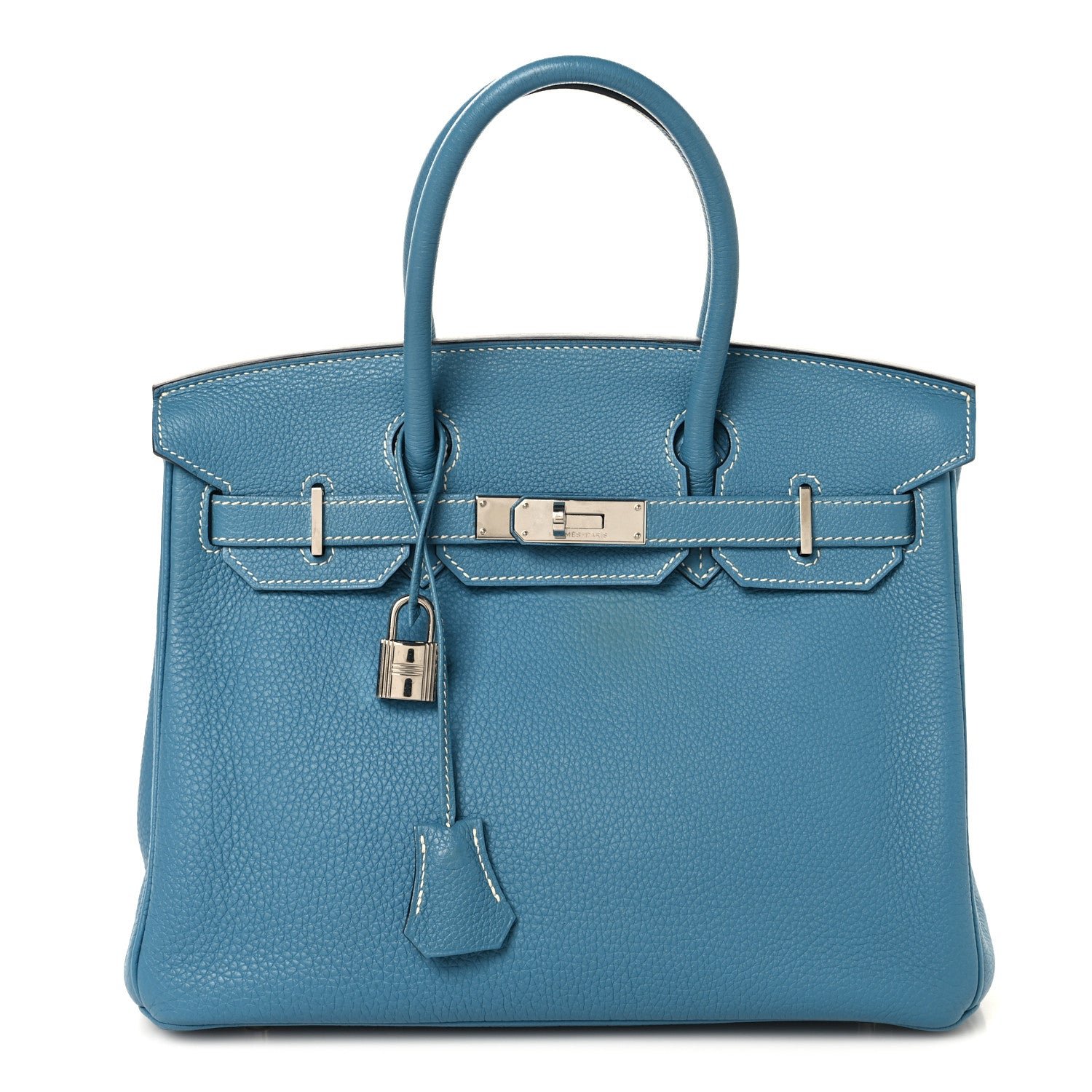 Hermes Hermes Togo Birkin 30 Blue Jean