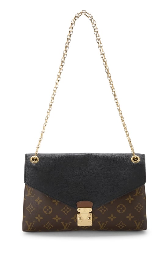 Black Monogram Canvas Pallas Chain Bag