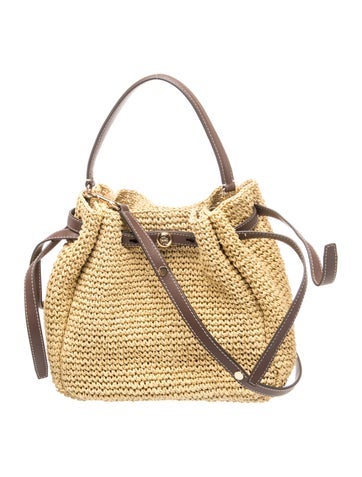 Straw Bucket Bag w/ Tags