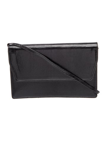 Embossed Leather Evening Bag