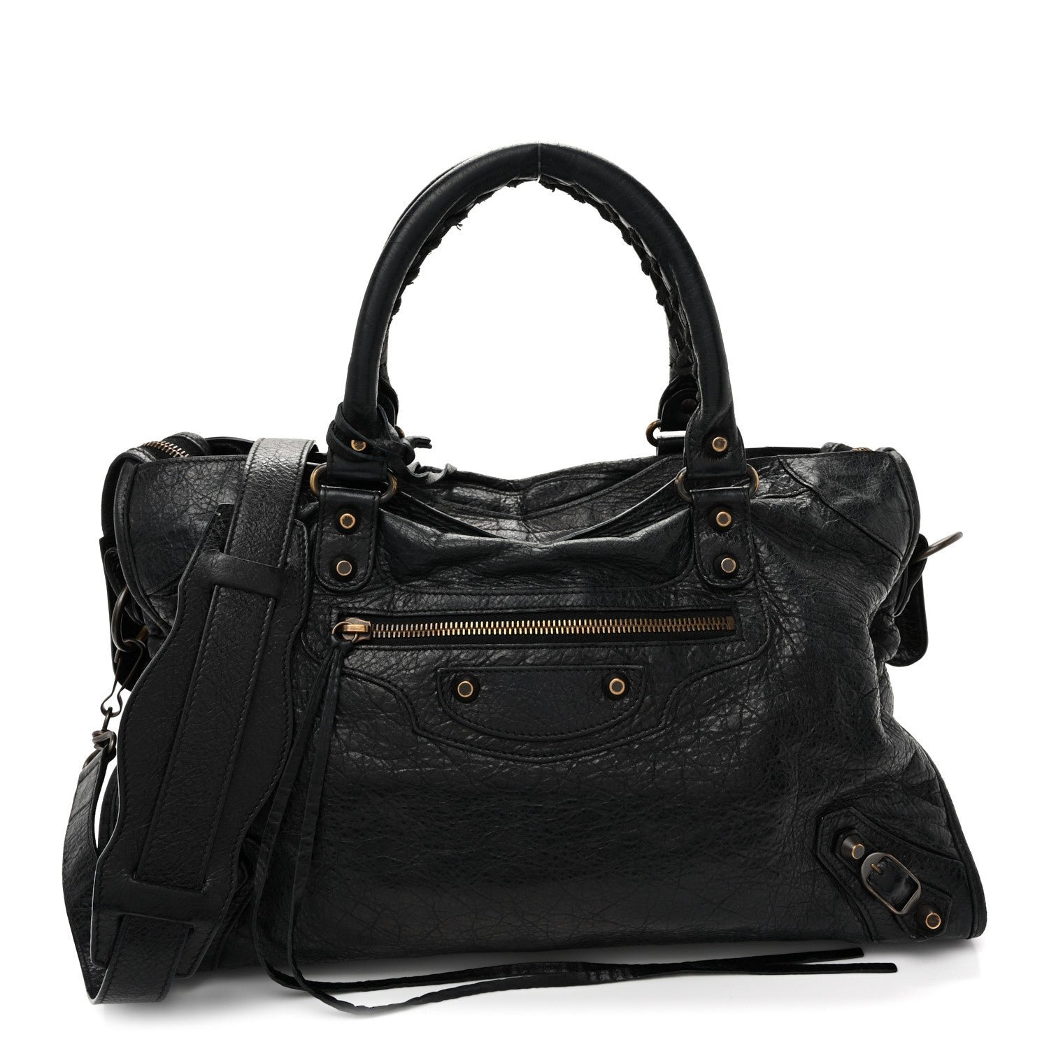 Balenciaga Agneau Classic Hardware City Black Black