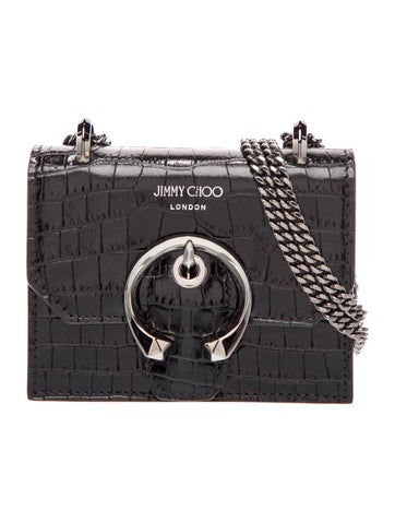 Embossed Leather Crossbody Bag