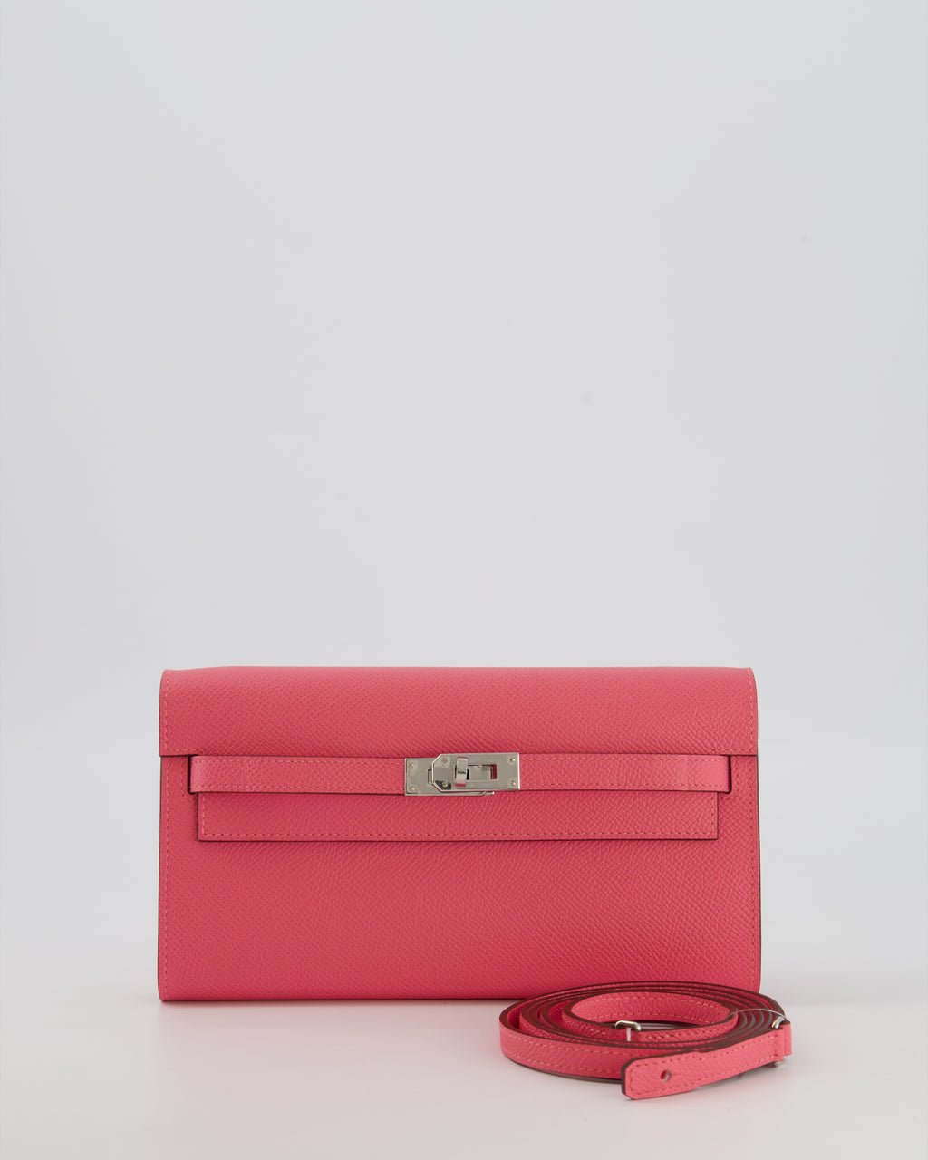 Hermès Kelly To Go Bag in Rose Azalée Epsom Leather with Palladium Hardware