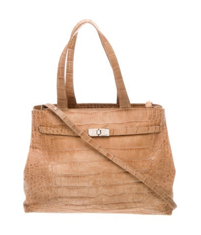 Furla Embossed Leather Shoulder Bag