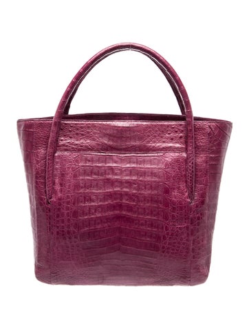Crocodile Top Handle Bag